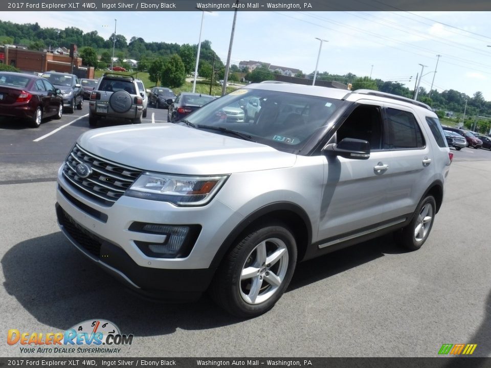 2017 Ford Explorer XLT 4WD Ingot Silver / Ebony Black Photo #5