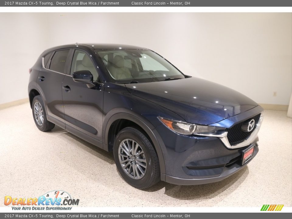 2017 Mazda CX-5 Touring Deep Crystal Blue Mica / Parchment Photo #1