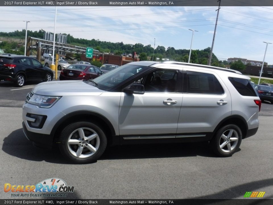 2017 Ford Explorer XLT 4WD Ingot Silver / Ebony Black Photo #6