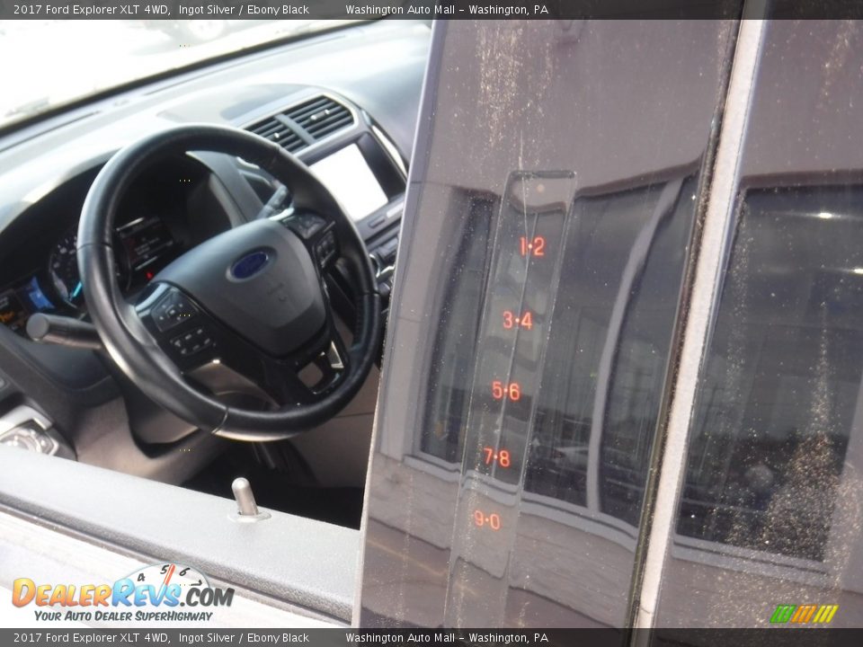 2017 Ford Explorer XLT 4WD Ingot Silver / Ebony Black Photo #7
