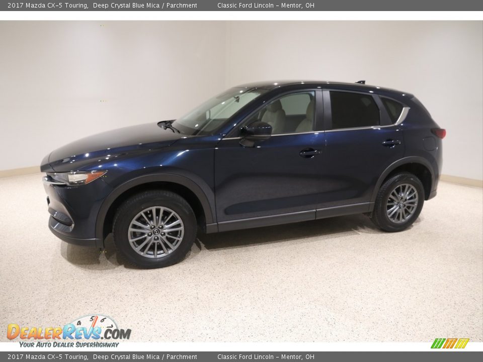 2017 Mazda CX-5 Touring Deep Crystal Blue Mica / Parchment Photo #3