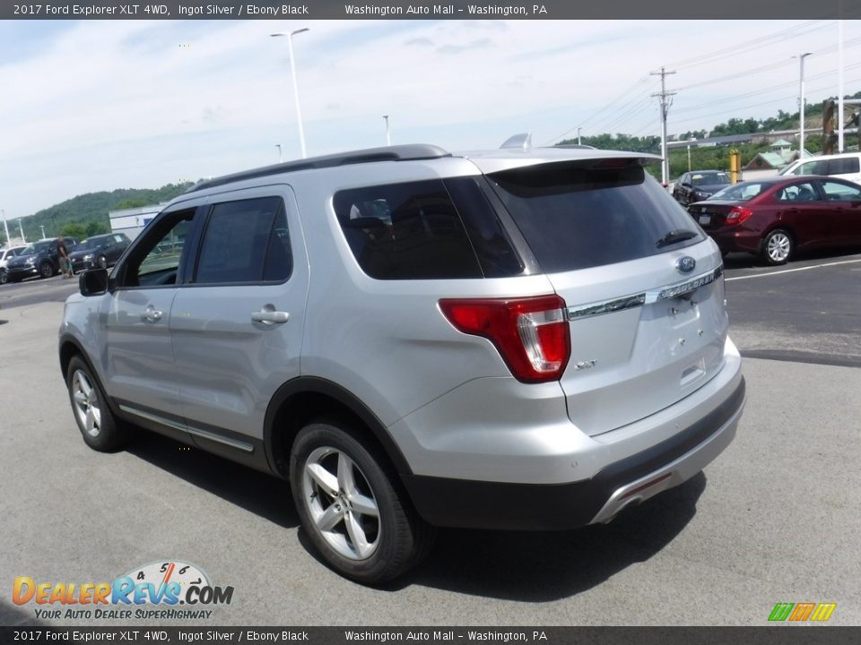 2017 Ford Explorer XLT 4WD Ingot Silver / Ebony Black Photo #8
