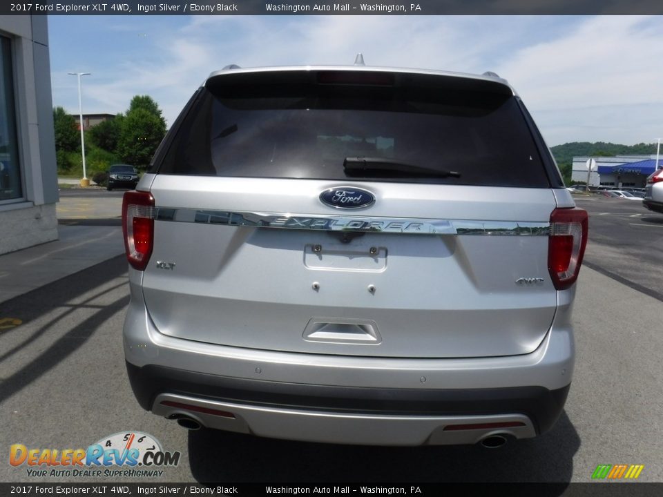 2017 Ford Explorer XLT 4WD Ingot Silver / Ebony Black Photo #9