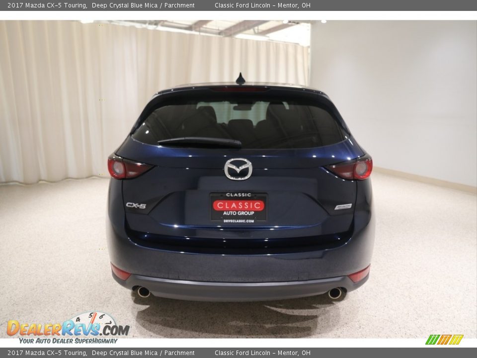 2017 Mazda CX-5 Touring Deep Crystal Blue Mica / Parchment Photo #4