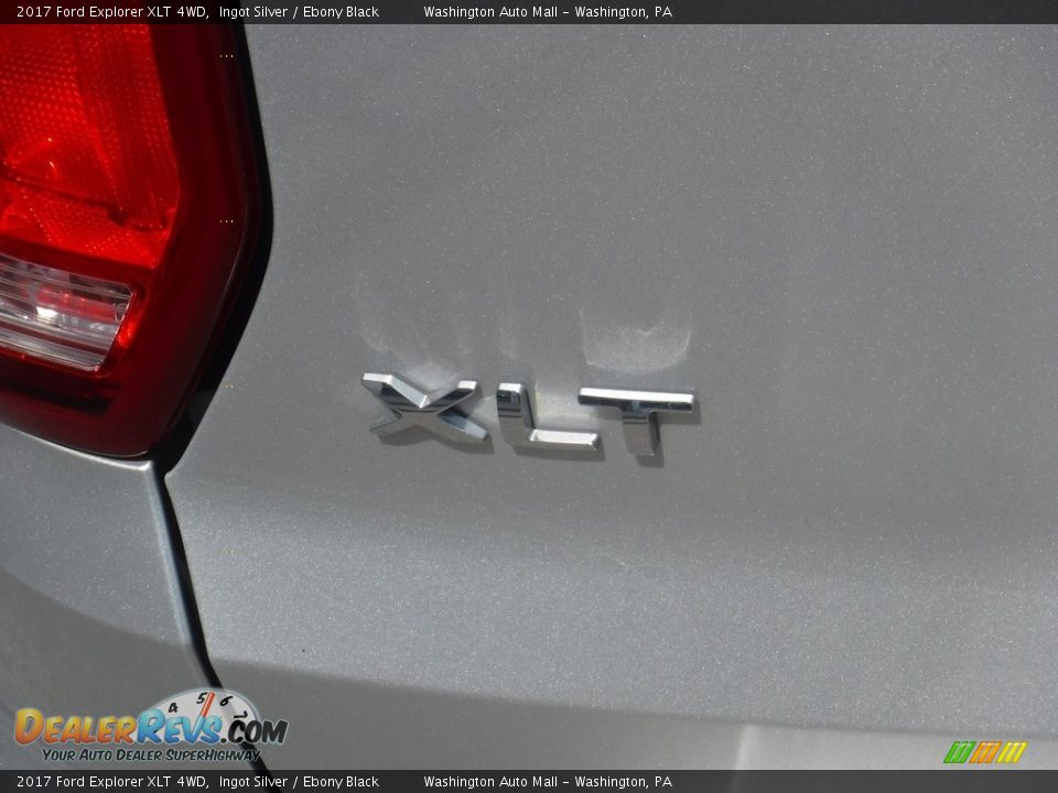 2017 Ford Explorer XLT 4WD Ingot Silver / Ebony Black Photo #11