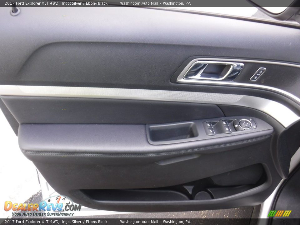 2017 Ford Explorer XLT 4WD Ingot Silver / Ebony Black Photo #12