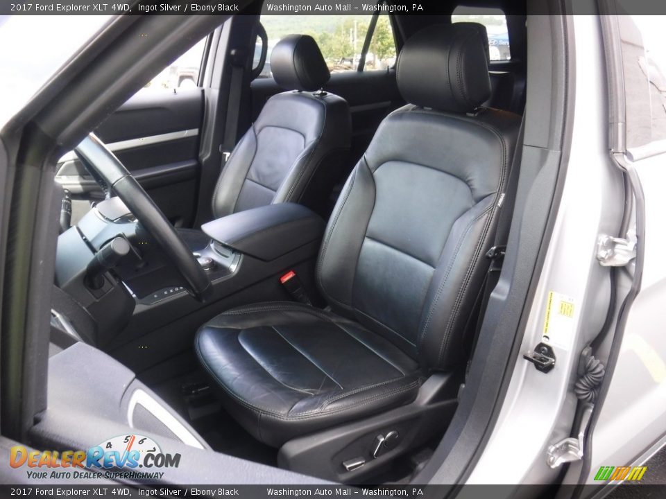 2017 Ford Explorer XLT 4WD Ingot Silver / Ebony Black Photo #14