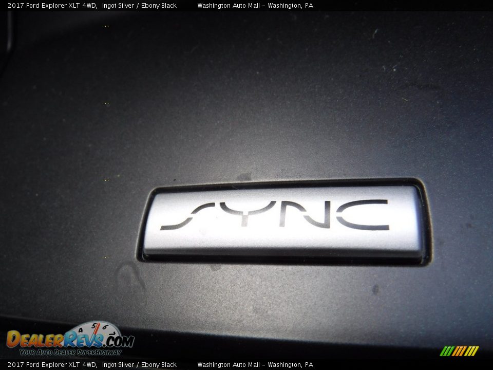 2017 Ford Explorer XLT 4WD Ingot Silver / Ebony Black Photo #17