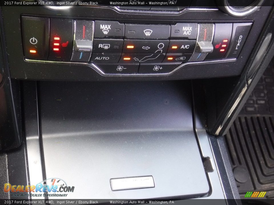 2017 Ford Explorer XLT 4WD Ingot Silver / Ebony Black Photo #22