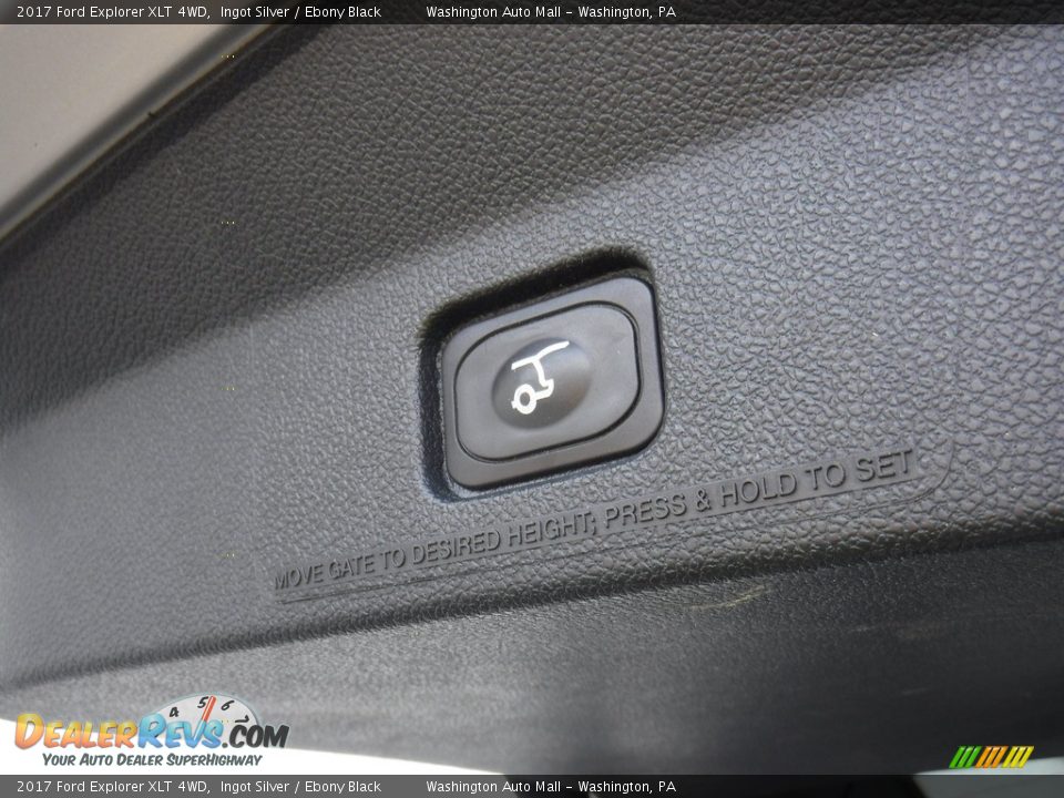 2017 Ford Explorer XLT 4WD Ingot Silver / Ebony Black Photo #27