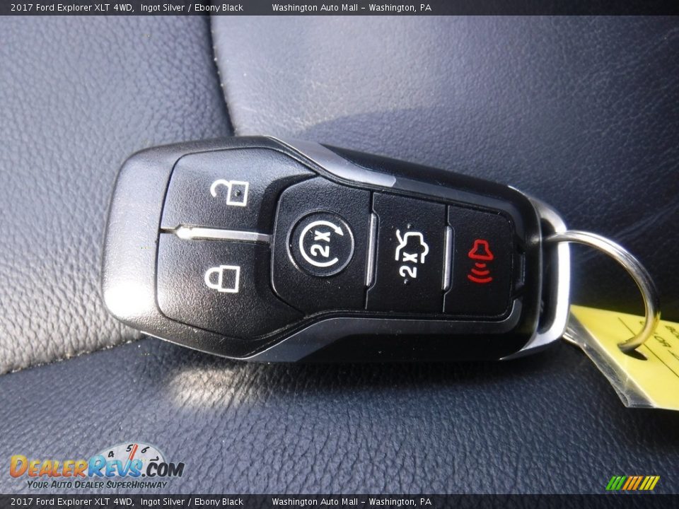 2017 Ford Explorer XLT 4WD Ingot Silver / Ebony Black Photo #28