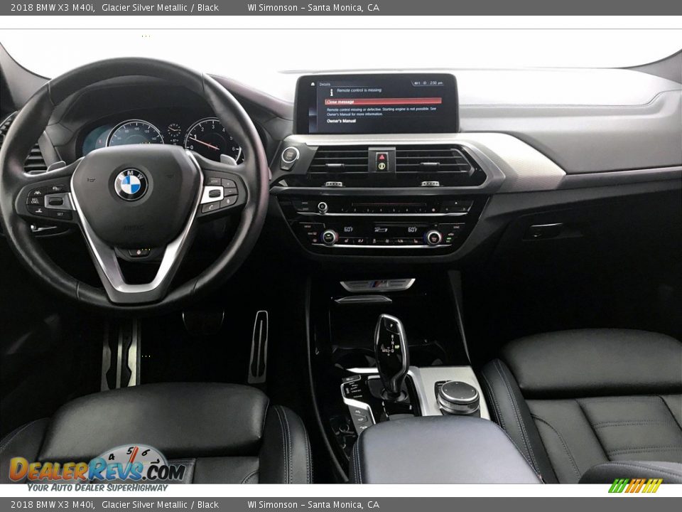 2018 BMW X3 M40i Glacier Silver Metallic / Black Photo #17