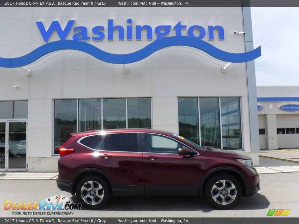 2017 Honda CR-V EX AWD Basque Red Pearl II / Gray Photo #2