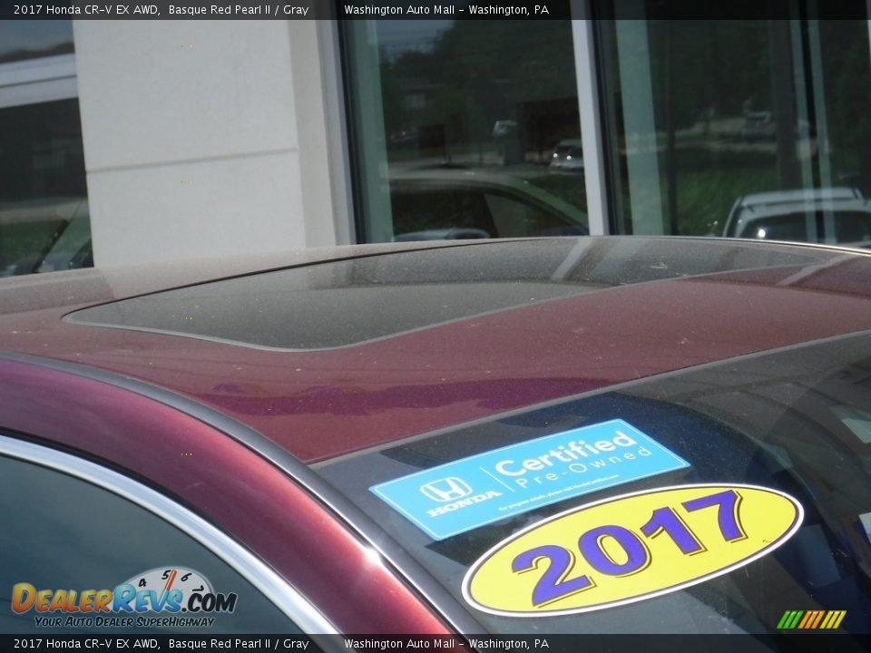 2017 Honda CR-V EX AWD Basque Red Pearl II / Gray Photo #4
