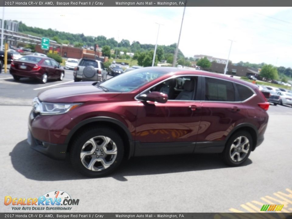 2017 Honda CR-V EX AWD Basque Red Pearl II / Gray Photo #7