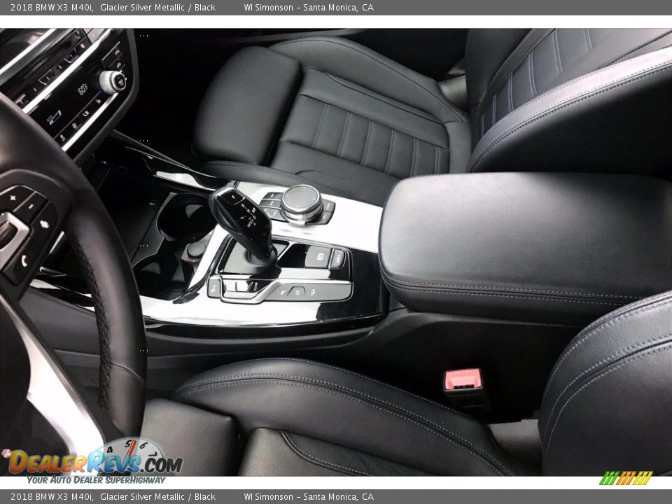 2018 BMW X3 M40i Glacier Silver Metallic / Black Photo #23