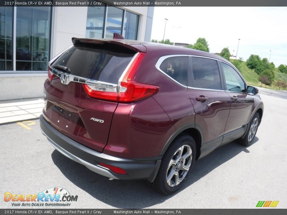 2017 Honda CR-V EX AWD Basque Red Pearl II / Gray Photo #10