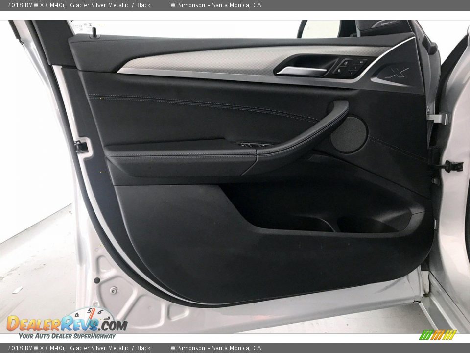 2018 BMW X3 M40i Glacier Silver Metallic / Black Photo #25