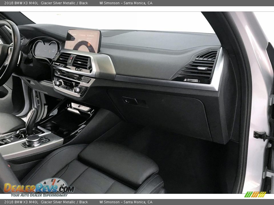 2018 BMW X3 M40i Glacier Silver Metallic / Black Photo #28