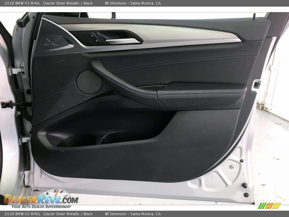 2018 BMW X3 M40i Glacier Silver Metallic / Black Photo #30