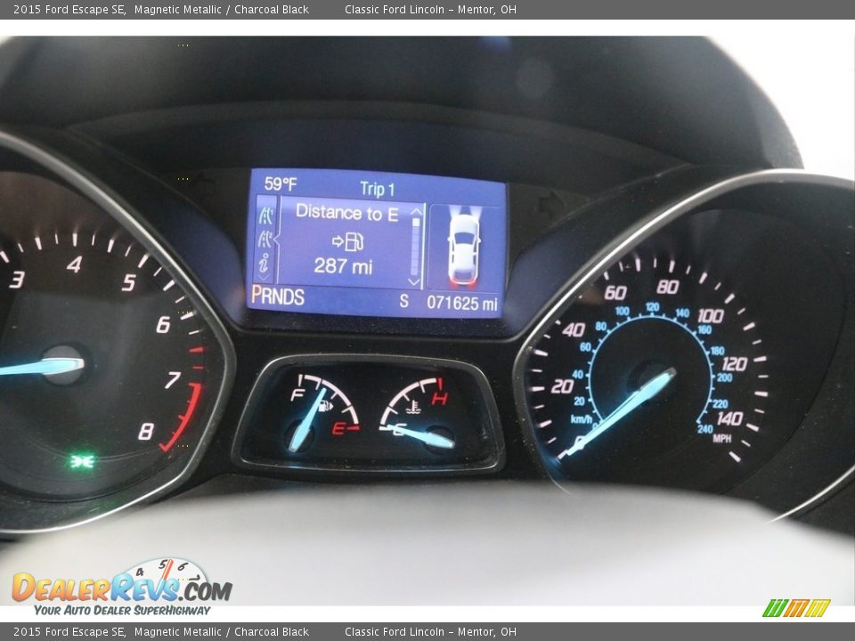 2015 Ford Escape SE Magnetic Metallic / Charcoal Black Photo #9