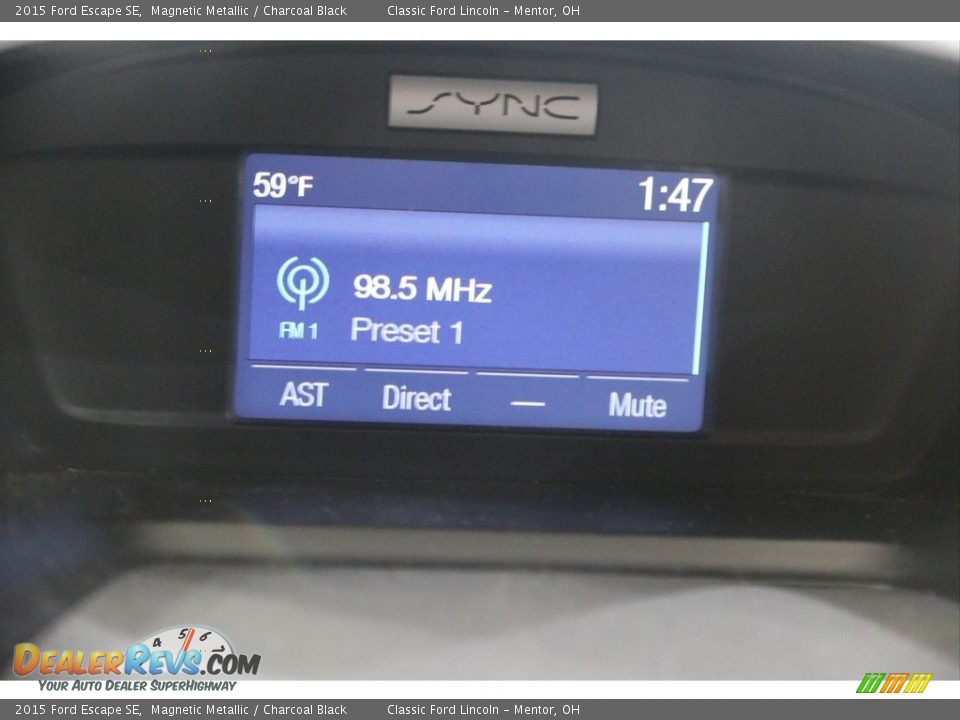 2015 Ford Escape SE Magnetic Metallic / Charcoal Black Photo #11