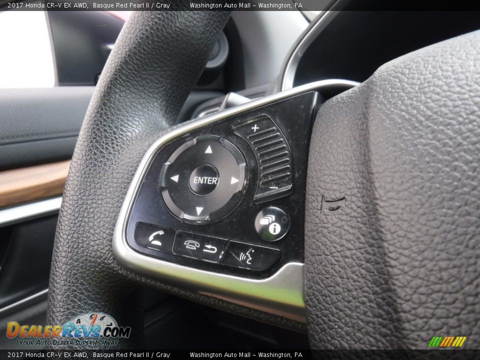 2017 Honda CR-V EX AWD Basque Red Pearl II / Gray Photo #22