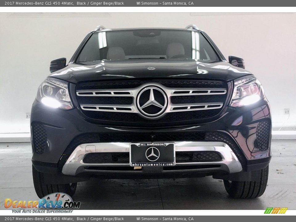 2017 Mercedes-Benz GLS 450 4Matic Black / Ginger Beige/Black Photo #2