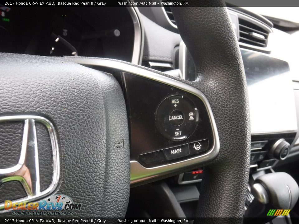 2017 Honda CR-V EX AWD Basque Red Pearl II / Gray Photo #23
