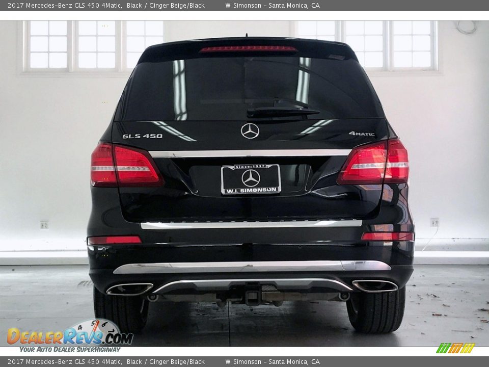 2017 Mercedes-Benz GLS 450 4Matic Black / Ginger Beige/Black Photo #3