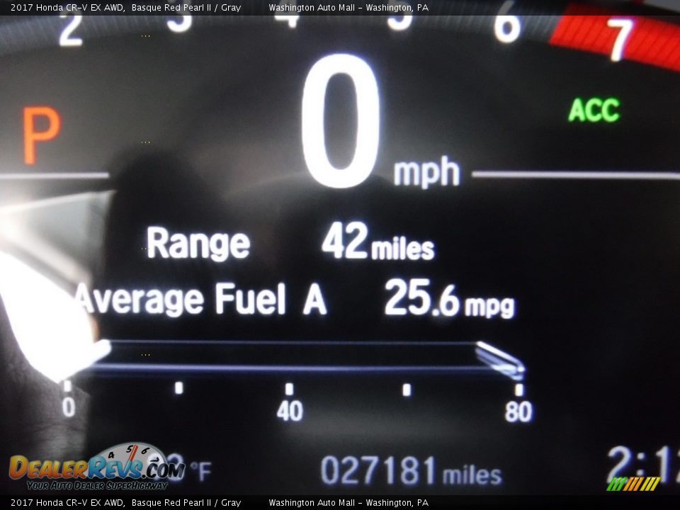 2017 Honda CR-V EX AWD Basque Red Pearl II / Gray Photo #30