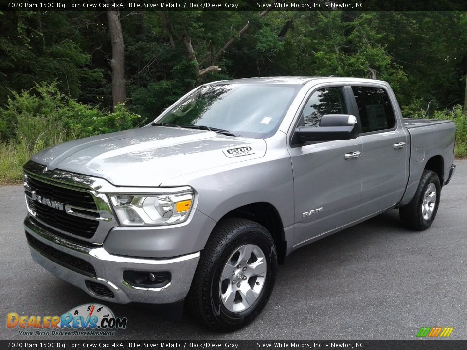 2020 Ram 1500 Big Horn Crew Cab 4x4 Billet Silver Metallic / Black/Diesel Gray Photo #2
