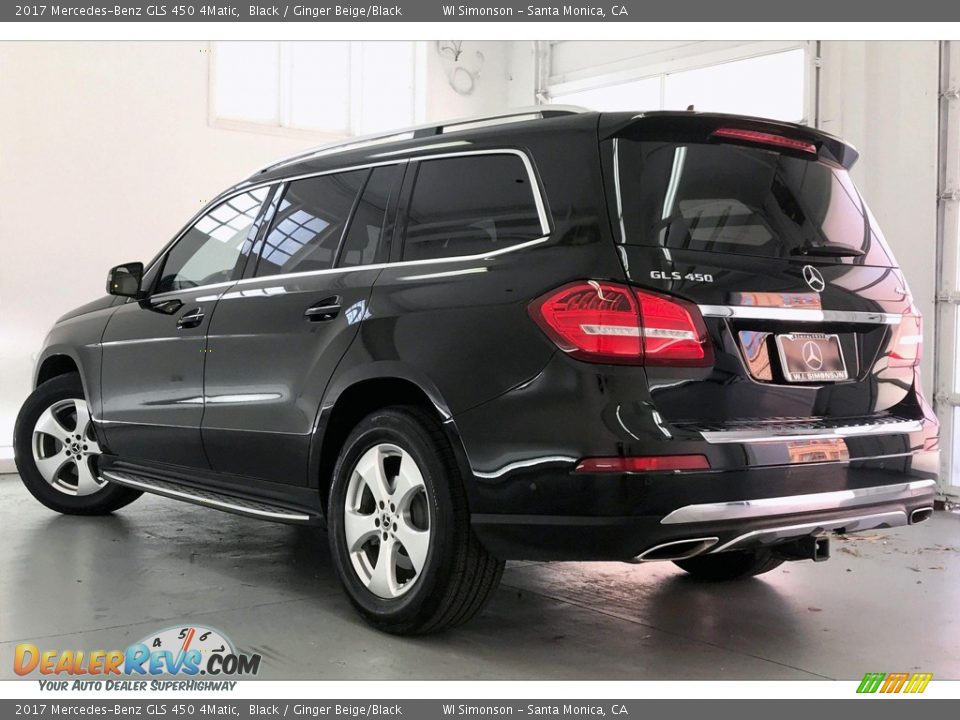 2017 Mercedes-Benz GLS 450 4Matic Black / Ginger Beige/Black Photo #10