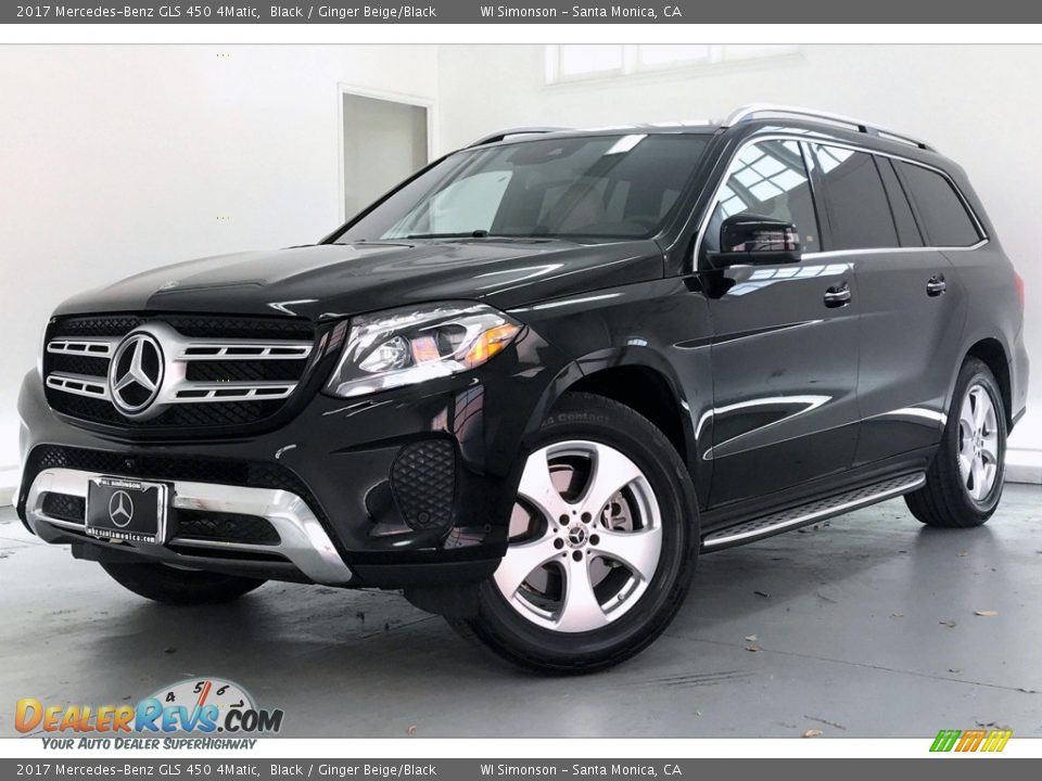 2017 Mercedes-Benz GLS 450 4Matic Black / Ginger Beige/Black Photo #12