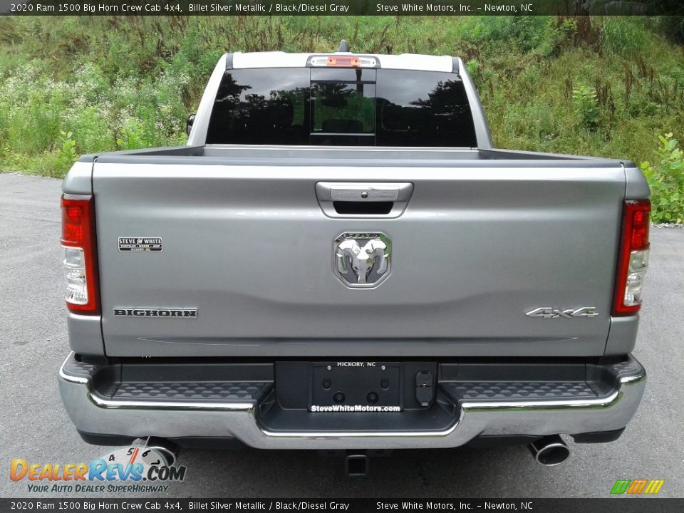 2020 Ram 1500 Big Horn Crew Cab 4x4 Billet Silver Metallic / Black/Diesel Gray Photo #7
