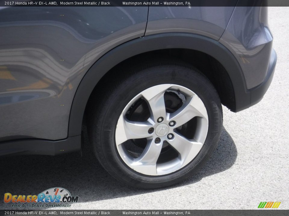 2017 Honda HR-V EX-L AWD Modern Steel Metallic / Black Photo #7