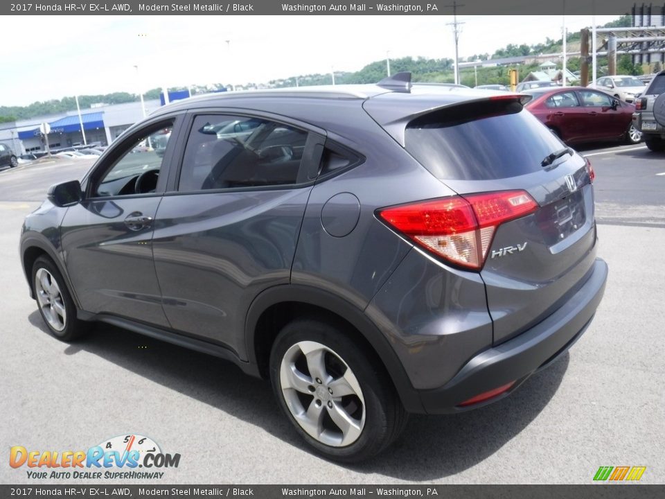 2017 Honda HR-V EX-L AWD Modern Steel Metallic / Black Photo #8
