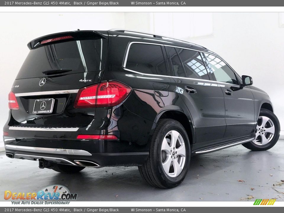 2017 Mercedes-Benz GLS 450 4Matic Black / Ginger Beige/Black Photo #16