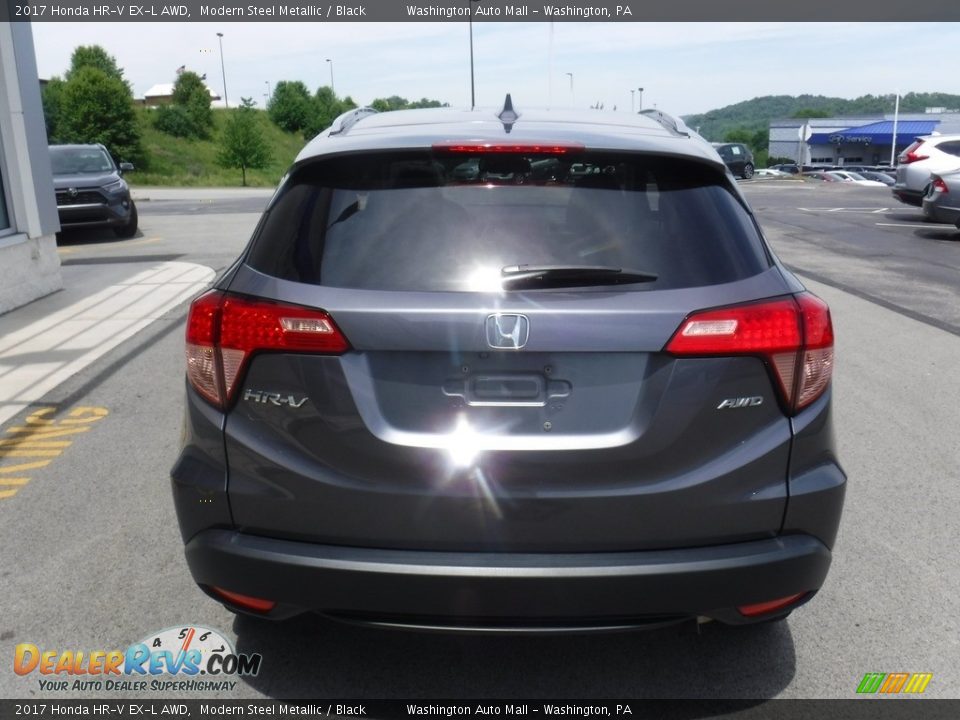 2017 Honda HR-V EX-L AWD Modern Steel Metallic / Black Photo #9