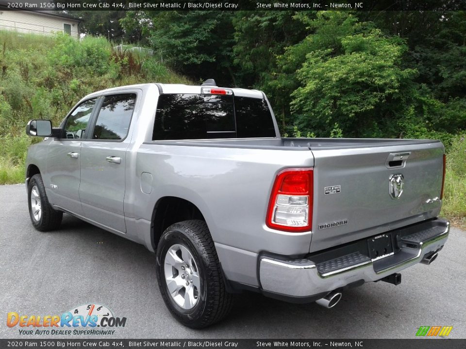 2020 Ram 1500 Big Horn Crew Cab 4x4 Billet Silver Metallic / Black/Diesel Gray Photo #9