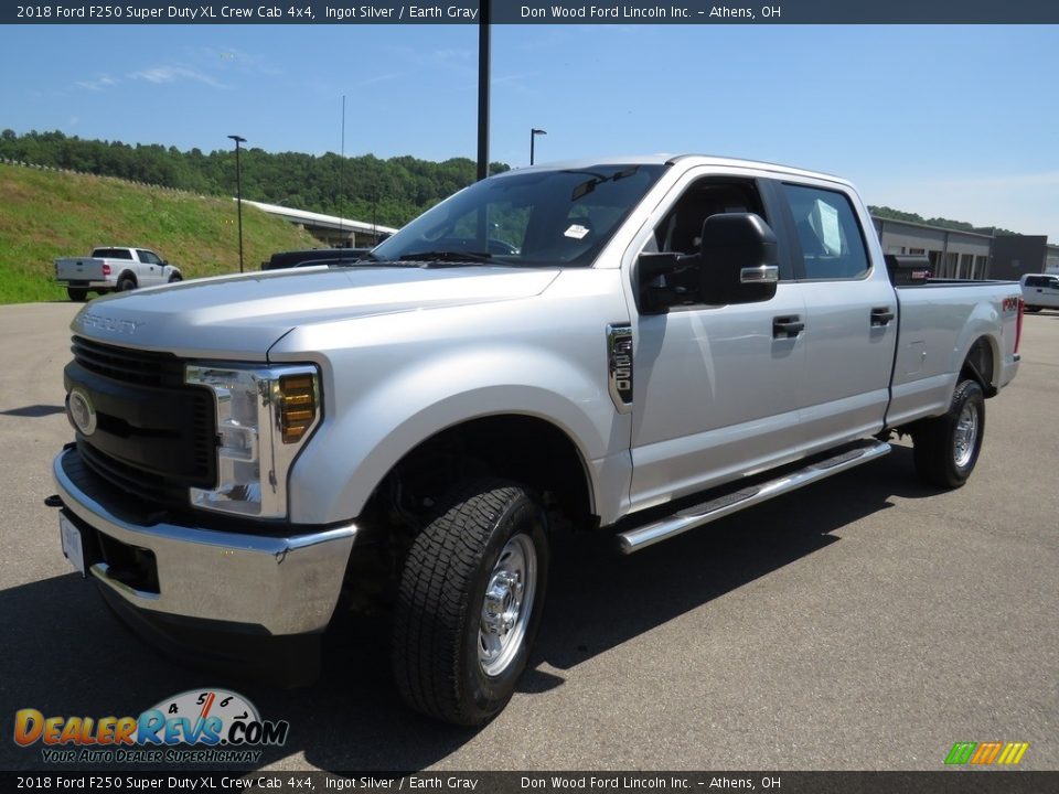 2018 Ford F250 Super Duty XL Crew Cab 4x4 Ingot Silver / Earth Gray Photo #7