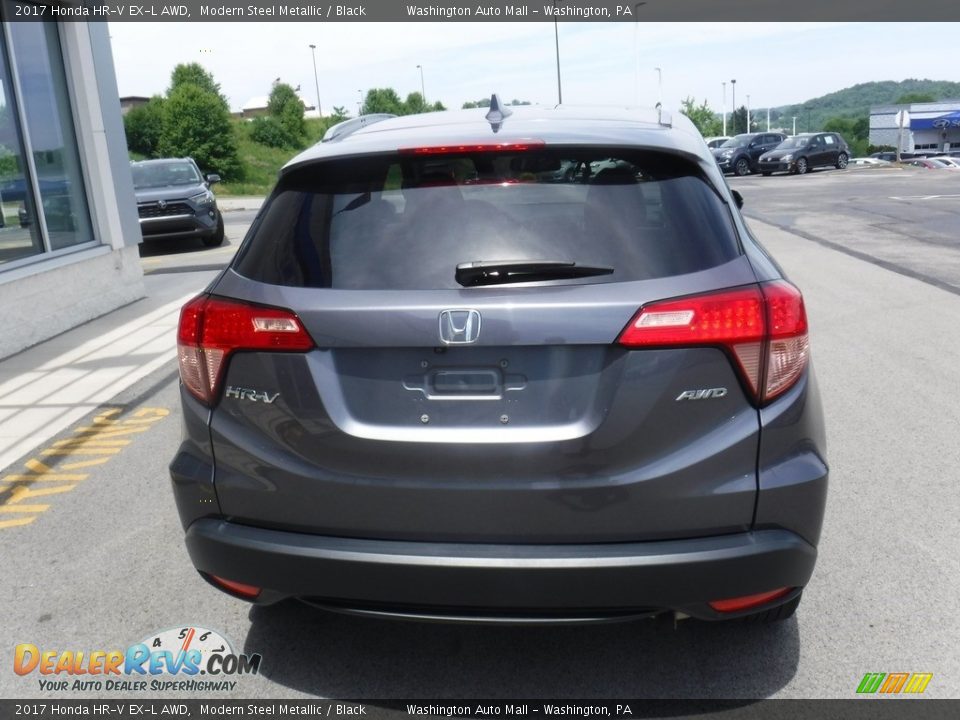 2017 Honda HR-V EX-L AWD Modern Steel Metallic / Black Photo #10