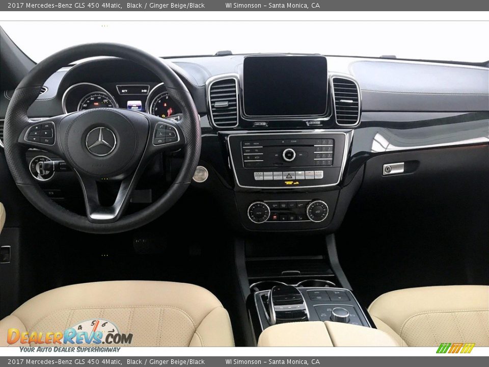 2017 Mercedes-Benz GLS 450 4Matic Black / Ginger Beige/Black Photo #17