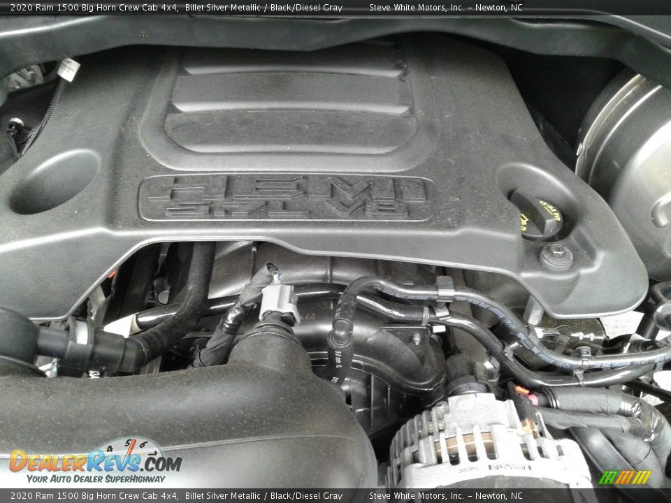 2020 Ram 1500 Big Horn Crew Cab 4x4 Billet Silver Metallic / Black/Diesel Gray Photo #10