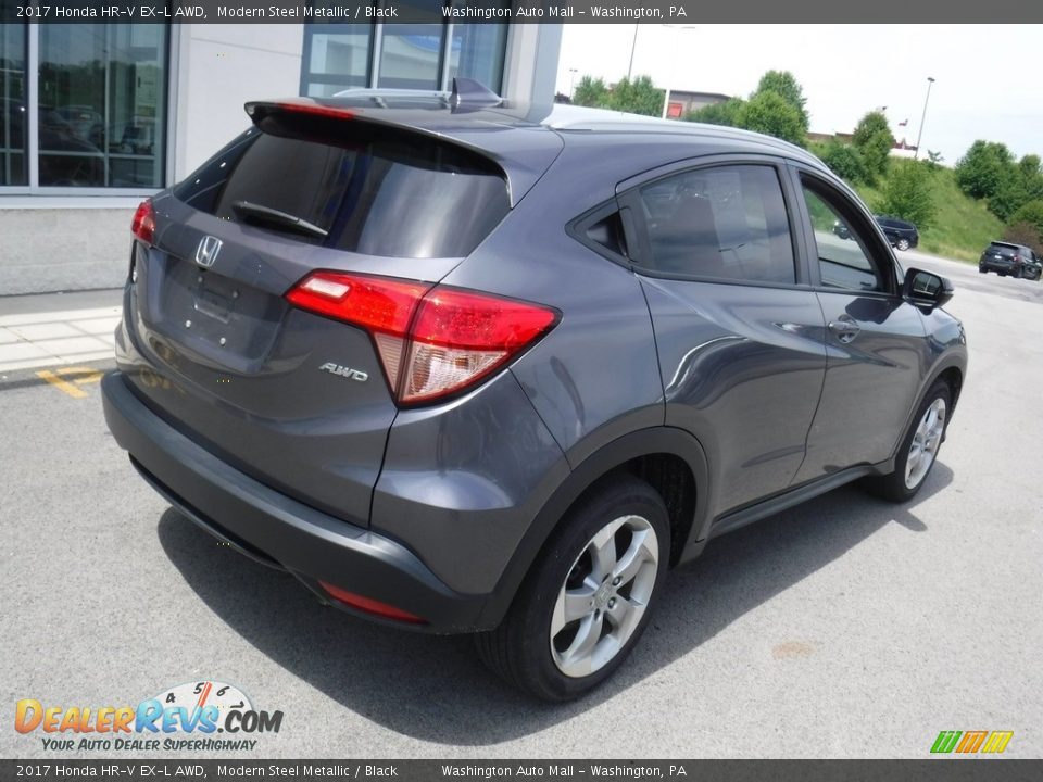 2017 Honda HR-V EX-L AWD Modern Steel Metallic / Black Photo #11