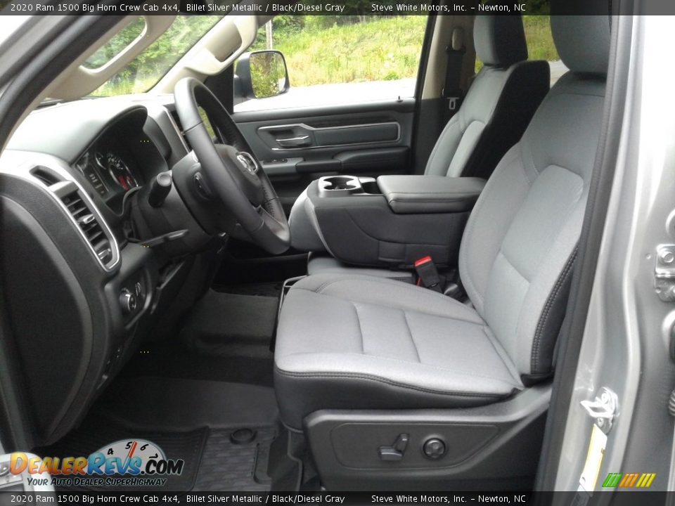 2020 Ram 1500 Big Horn Crew Cab 4x4 Billet Silver Metallic / Black/Diesel Gray Photo #11