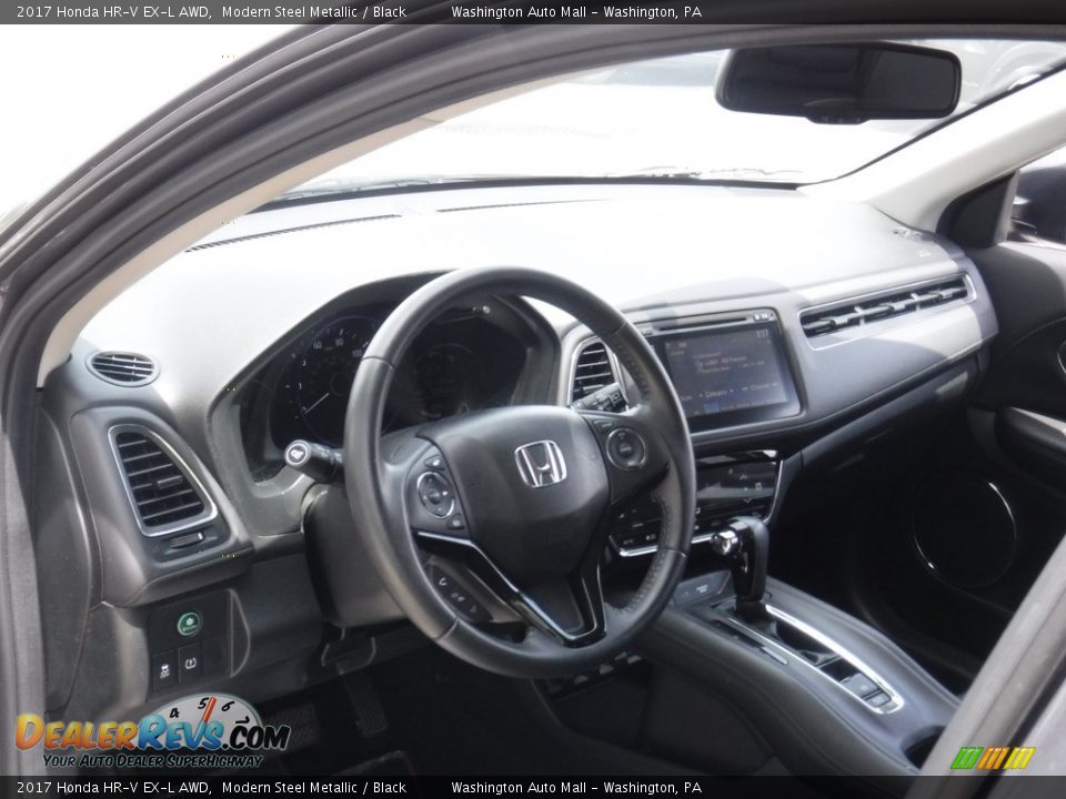 2017 Honda HR-V EX-L AWD Modern Steel Metallic / Black Photo #14