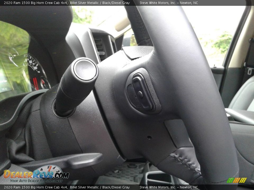 2020 Ram 1500 Big Horn Crew Cab 4x4 Billet Silver Metallic / Black/Diesel Gray Photo #13