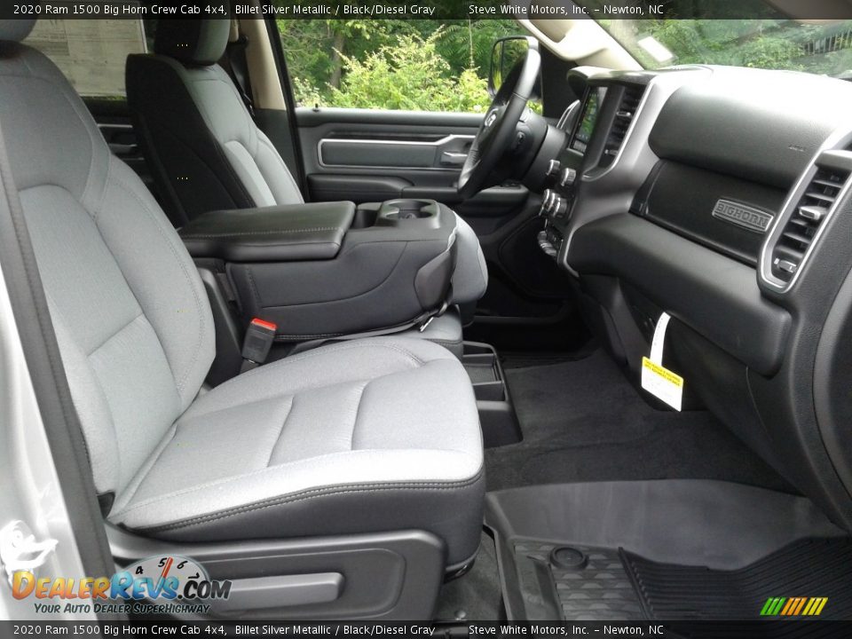 2020 Ram 1500 Big Horn Crew Cab 4x4 Billet Silver Metallic / Black/Diesel Gray Photo #17