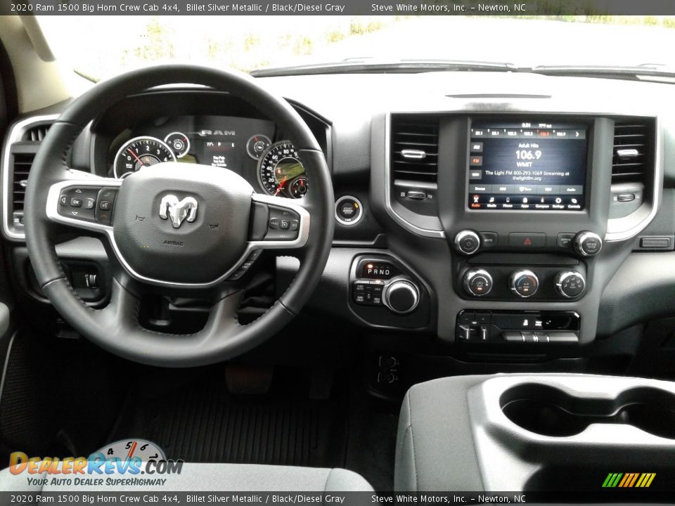 2020 Ram 1500 Big Horn Crew Cab 4x4 Billet Silver Metallic / Black/Diesel Gray Photo #18